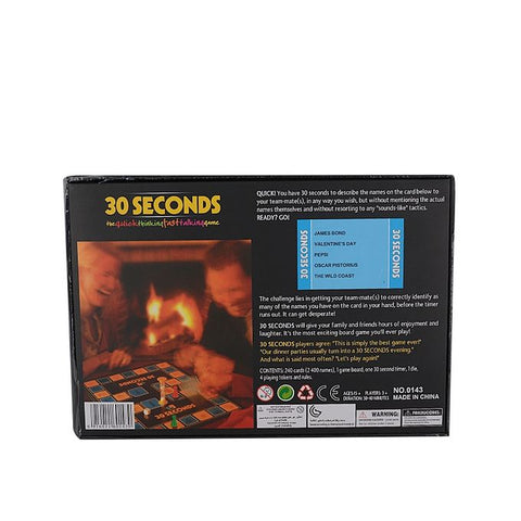 30 Seconds Game Board Game for Family Fun