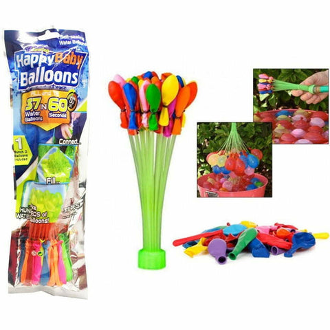 37pcs Multicolor Fast Fill Water Balloons for Kids – Summer Outdoor Fun