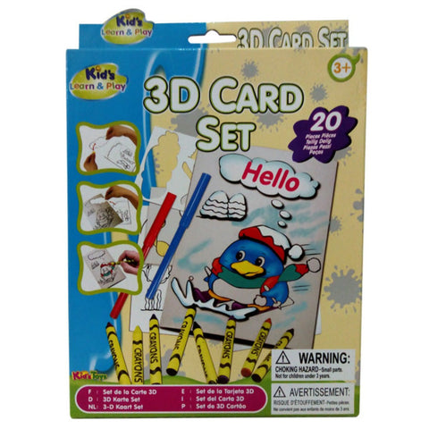 3D Art Card Set for Kids - Interactive and Educational