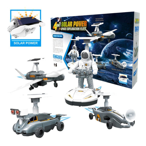 4 in 1 Solar Powered Space Exploration Fleet Science Set for kids