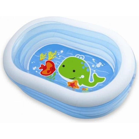 Intex - Oval Whale Fun Inflatable Pool (163 X 107 X 46 cm) - 57482