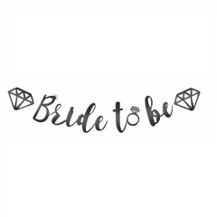 Bride To Be Banner - Elegant Bridal Shower Decoration