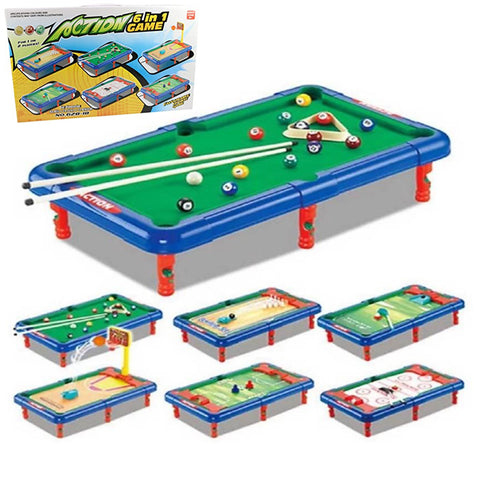 6 In 1 Action Sports Game for Kids - Indoor and Outdoor Activity Tabletop