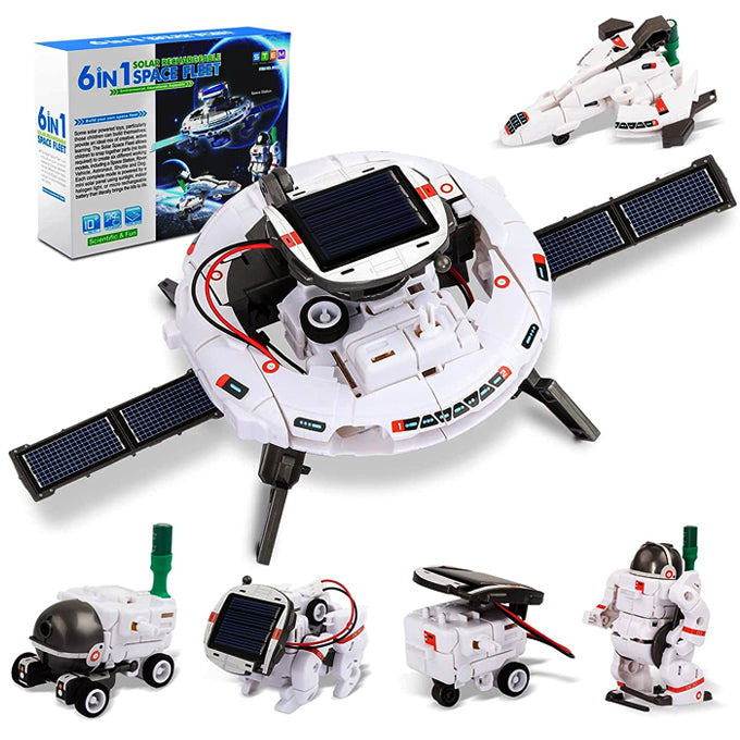 6 in 1 Solar Space Fleet Robot Kit for Kids