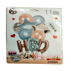 Happy Birthday Alphabet Foil Balloons Set