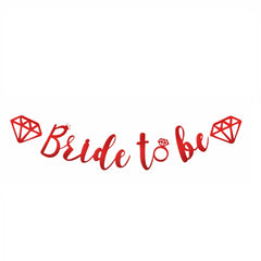 Bride To Be Banner - Elegant Bridal Shower Decoration