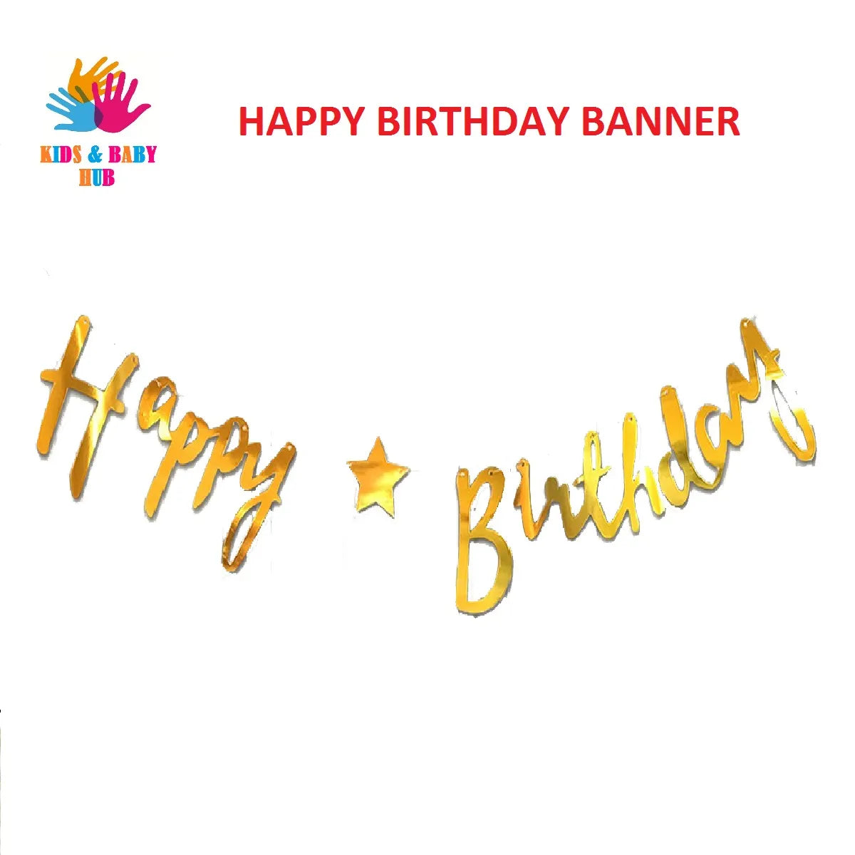 Happy Birthday Letter Banner for Party Decoration | Kidz N Baby