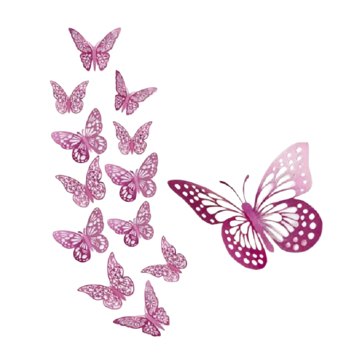 3D Butterfly for Wall and Party Decoration - 10 Pieces