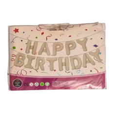 Happy Birthday Alphabet Foil Balloons Set