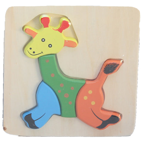 Wooden Puzzle Thick - Giraffe