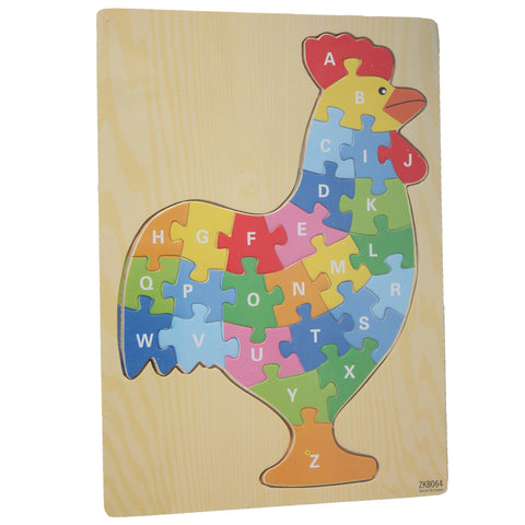 Wooden ABC Puzzle - Rooster