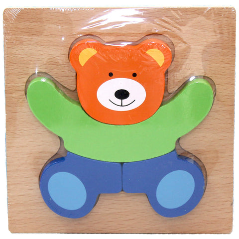 Wooden Puzzle Thick - Bear