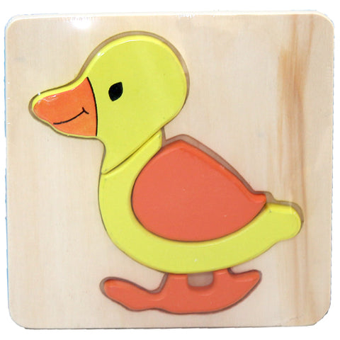 Wooden Puzzle Thick - Duck