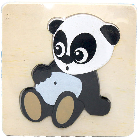 Wooden Puzzle Thick - Panda