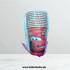 Disney Car Theme Paper Cups – Pack of 10 for Parties