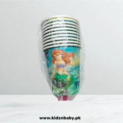 Mermiad Theme Paper Cups – Pack of 10 for Parties