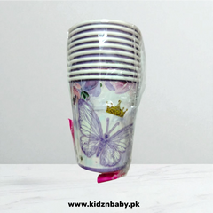 Butterfly Theme Paper Cups – Pack of 10 for Parties