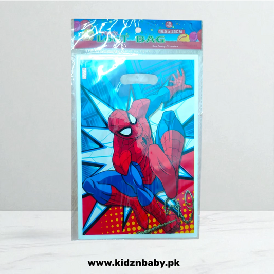 Spiderman Theme Goody Bags (Pack of 10)