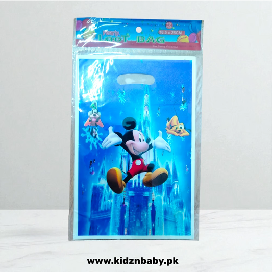 Mickey Mouse Theme Goody Bags (Pack of 10)