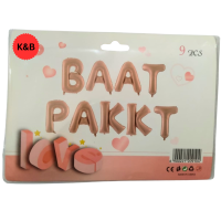 Baat Pakki Alphabet Foil Balloons Set - Elegant Baat Pakki Ideas