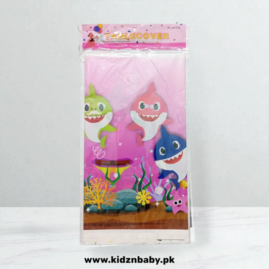 Baby Shark Theme Plastic Table Cover – Birthday Decoration Pakistan