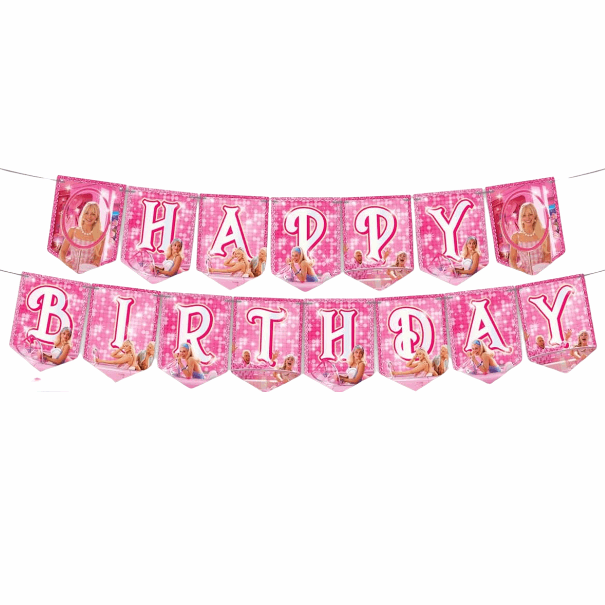Barbie Happy Birthday Theme Card Banner