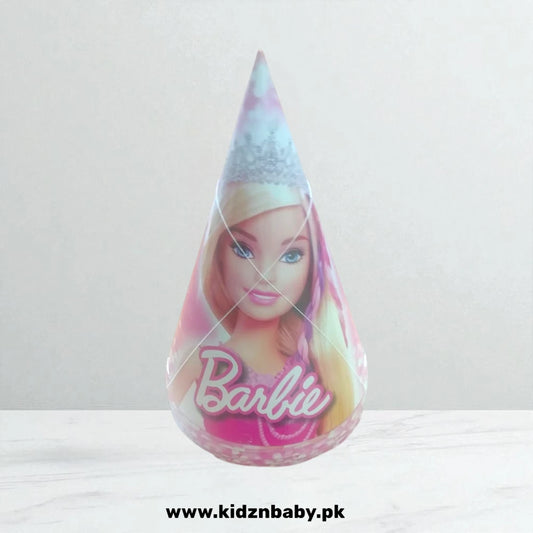 Barbie theme pink birthday cap party accessory for celebrations