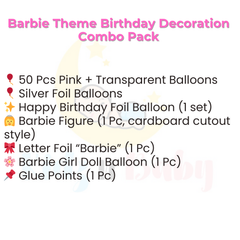 Barbie Theme Combo set for children Brthdays