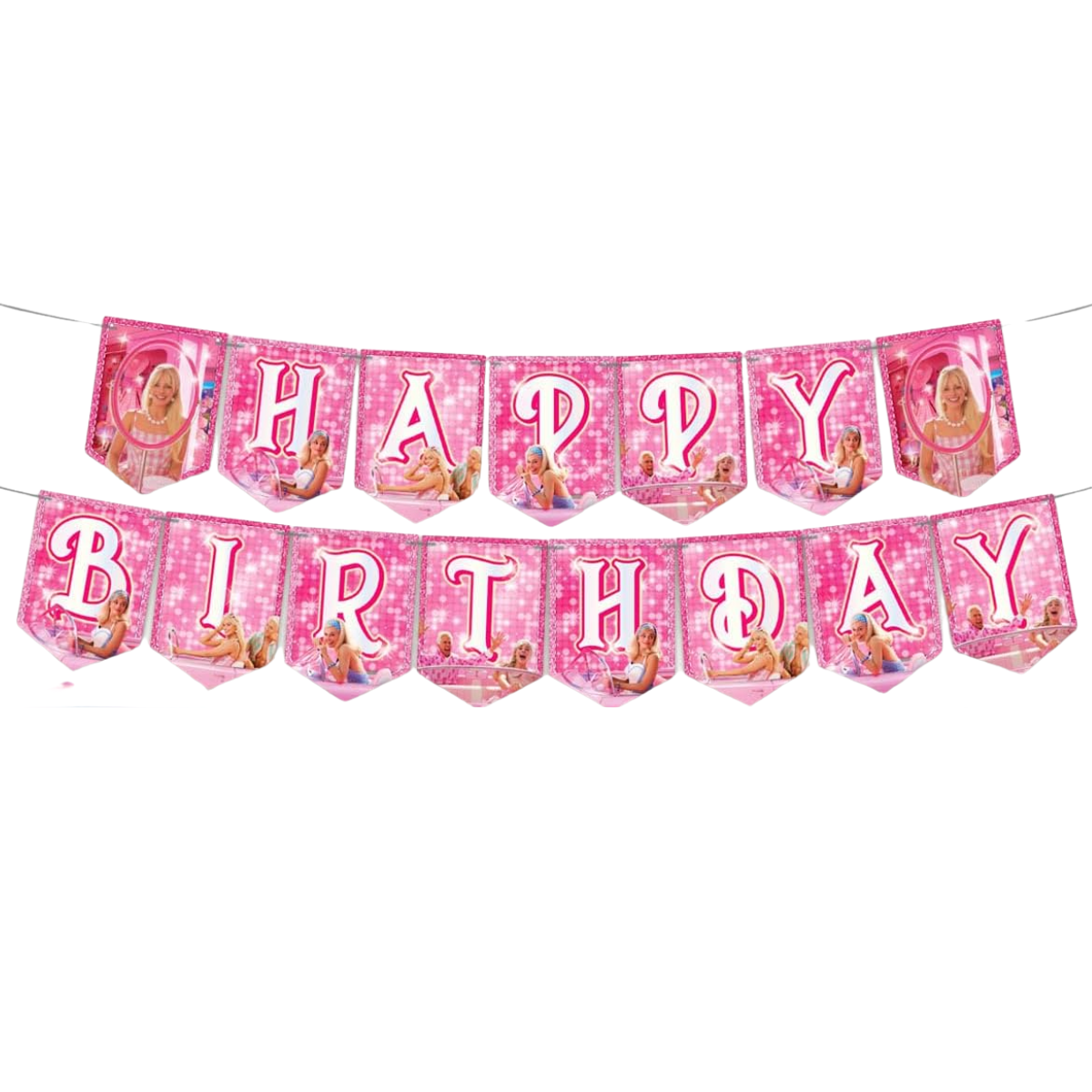 Barbie Happy Birthday Theme Card Banner