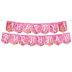 Barbie Happy Birthday Theme Card Banner