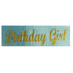 Birthday Girl Satin Sash for Birthday Parties