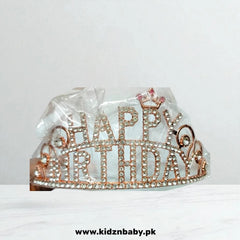 Golden birthday crown set for kids and women