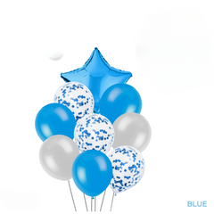Blue Star Confetti Balloons
