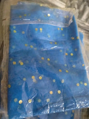 Blue Dotted Net curtain for birthdays celebrations