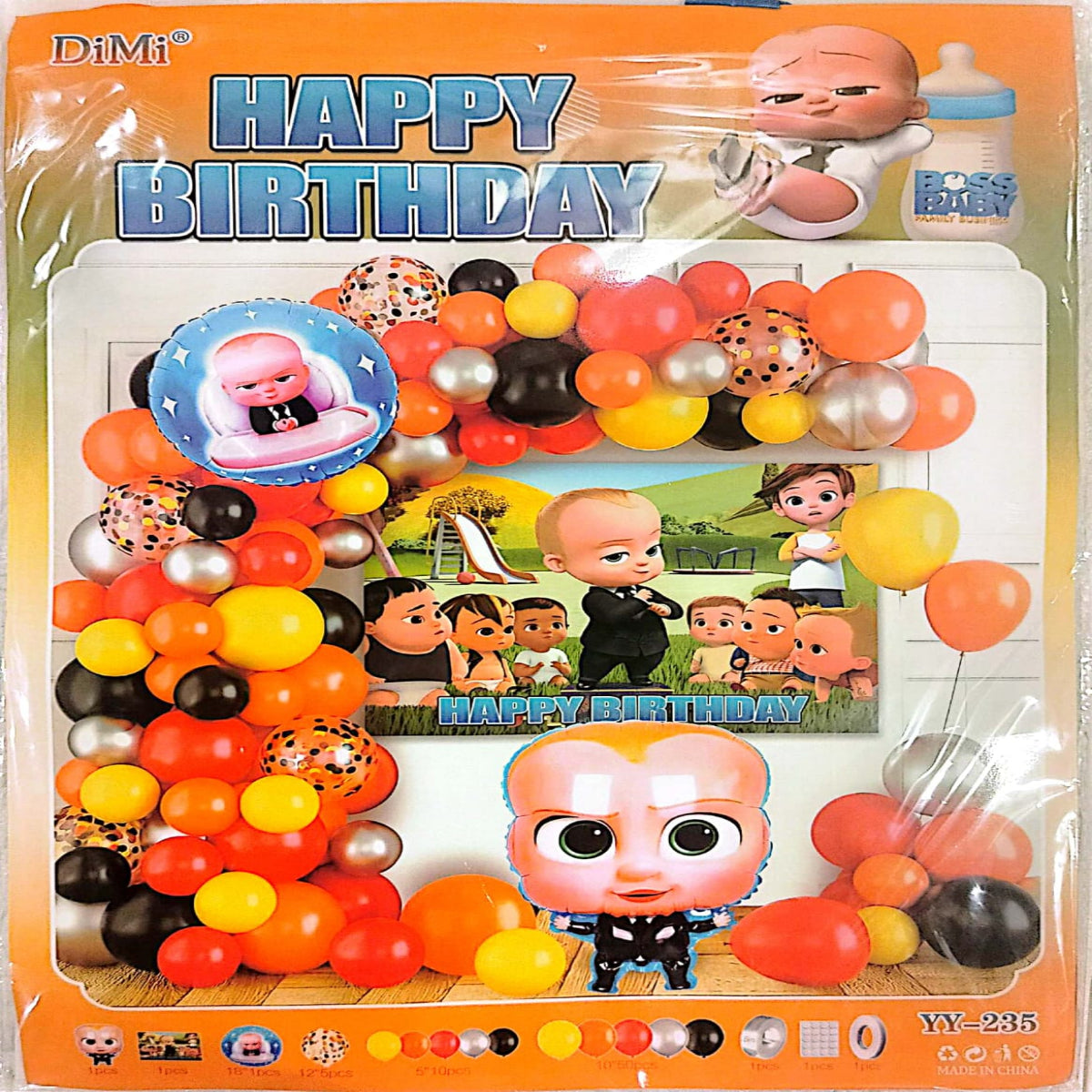 Boss Baby Theme Combo Decoration Set