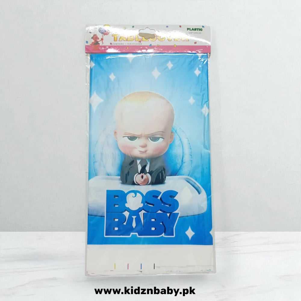Boss Baby theme plastic table cover in Pakistan