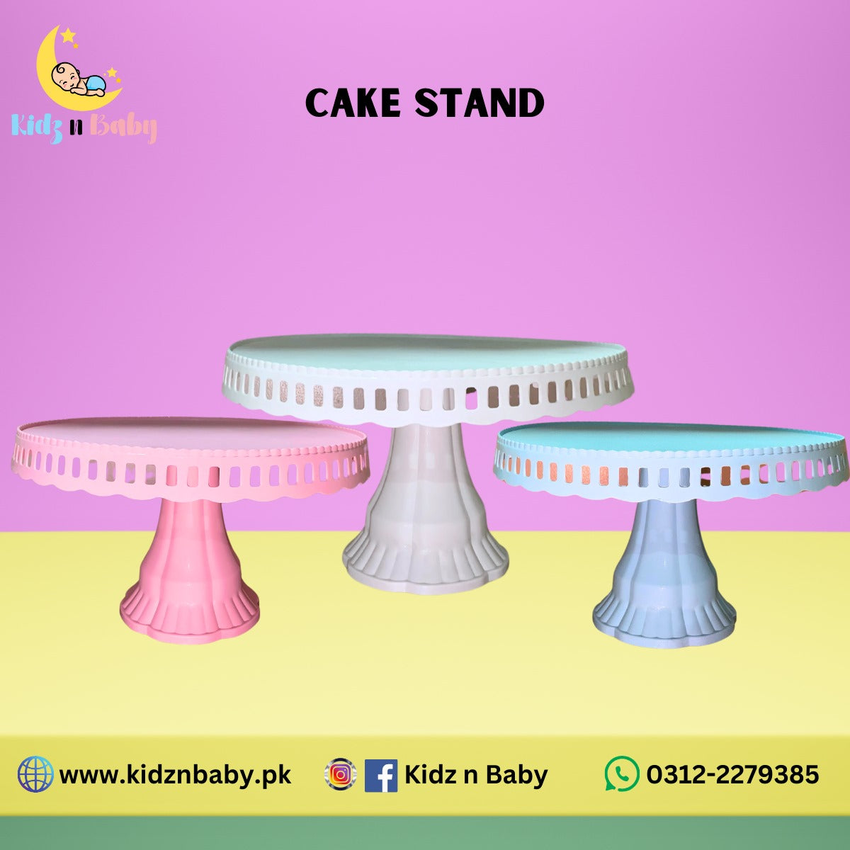 Premium Plastic Cake Stand