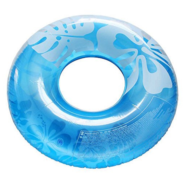 Clear Color 36-Inch Swim Tube for Kids and Adults