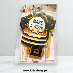Celebrate in style with Make a Wish Birthday Party Photo Booth Props in Pakistan. Fun accessories to create memorable birthday photos.