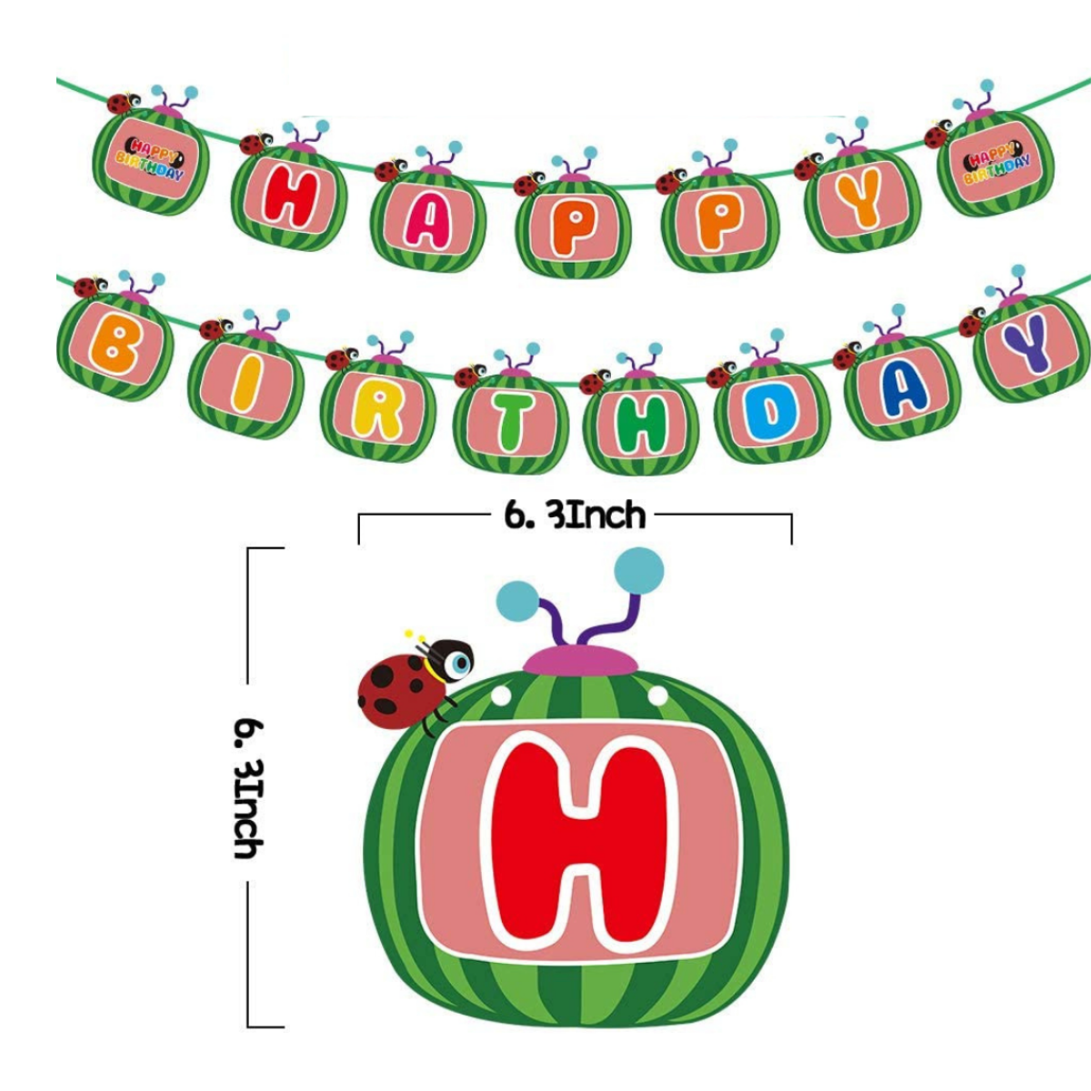 Cocomelon Happy Birthday card Bnaner