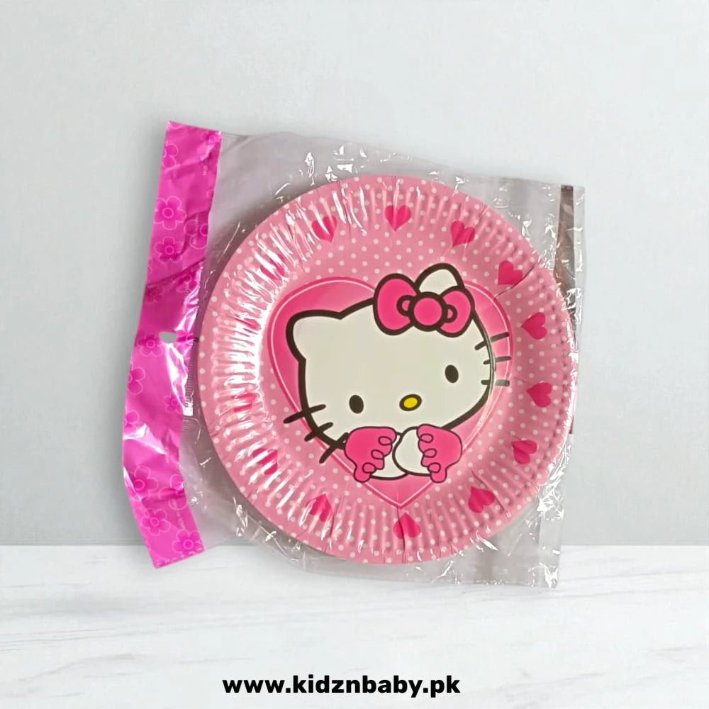 Hello Kitty Party Plates Pack of 10 | Cute Tableware for Girls
