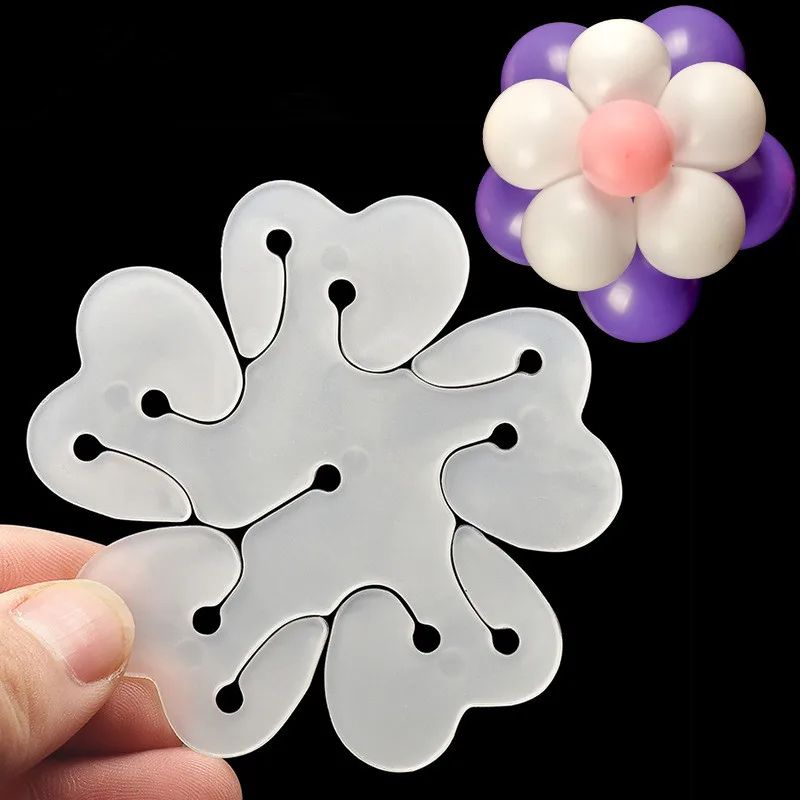 Decorative balloon clip in flower design for parties