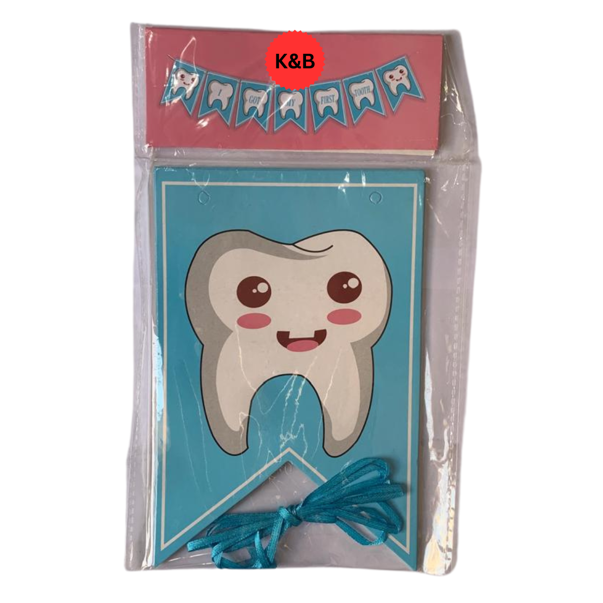 Tooth Printed Hanging Banner for First Tooth Celebrations