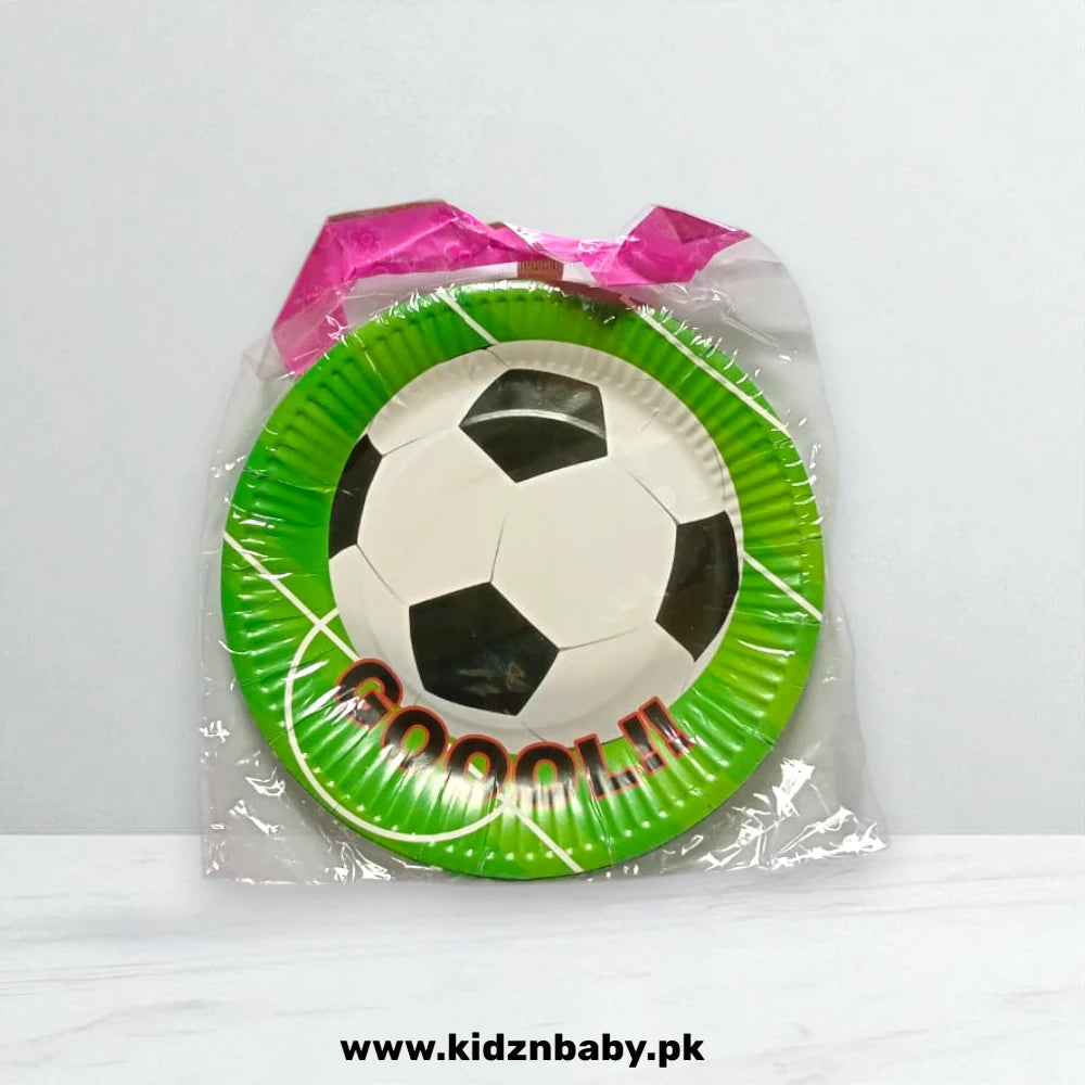 Football theme disposable paper plates for game day parties (Pack of 10)