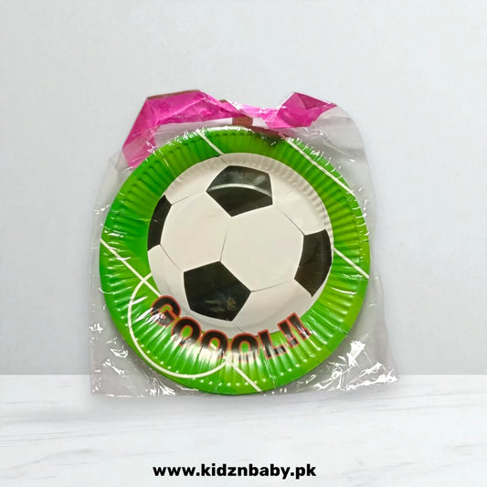 Football theme disposable paper plates for game day parties (Pack of 10)