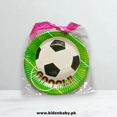 Football theme disposable paper plates for game day parties (Pack of 10)