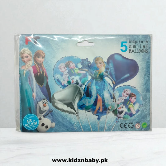 Frozen theme foil balloons pack of 5 for kids birthday party decoration Pakistan