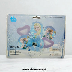 Frozen theme foil balloons set pack of 5 for Frozen birthday party decoration in Pakistan