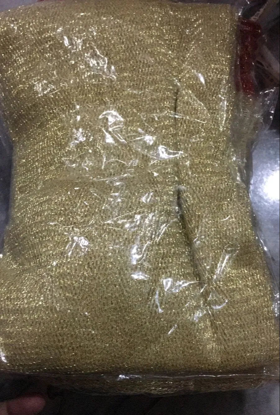 Golden Net Curtain for event celebrations