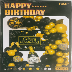 Golden Happy birthday Theme for Kids